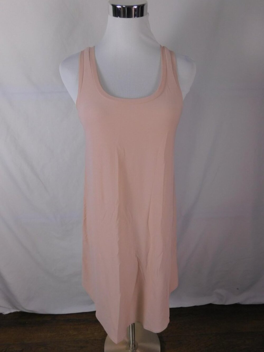 Leith Dress Womens XS Pink Tank Scoop Neck Sleeveless Knee Length Jersey Casual